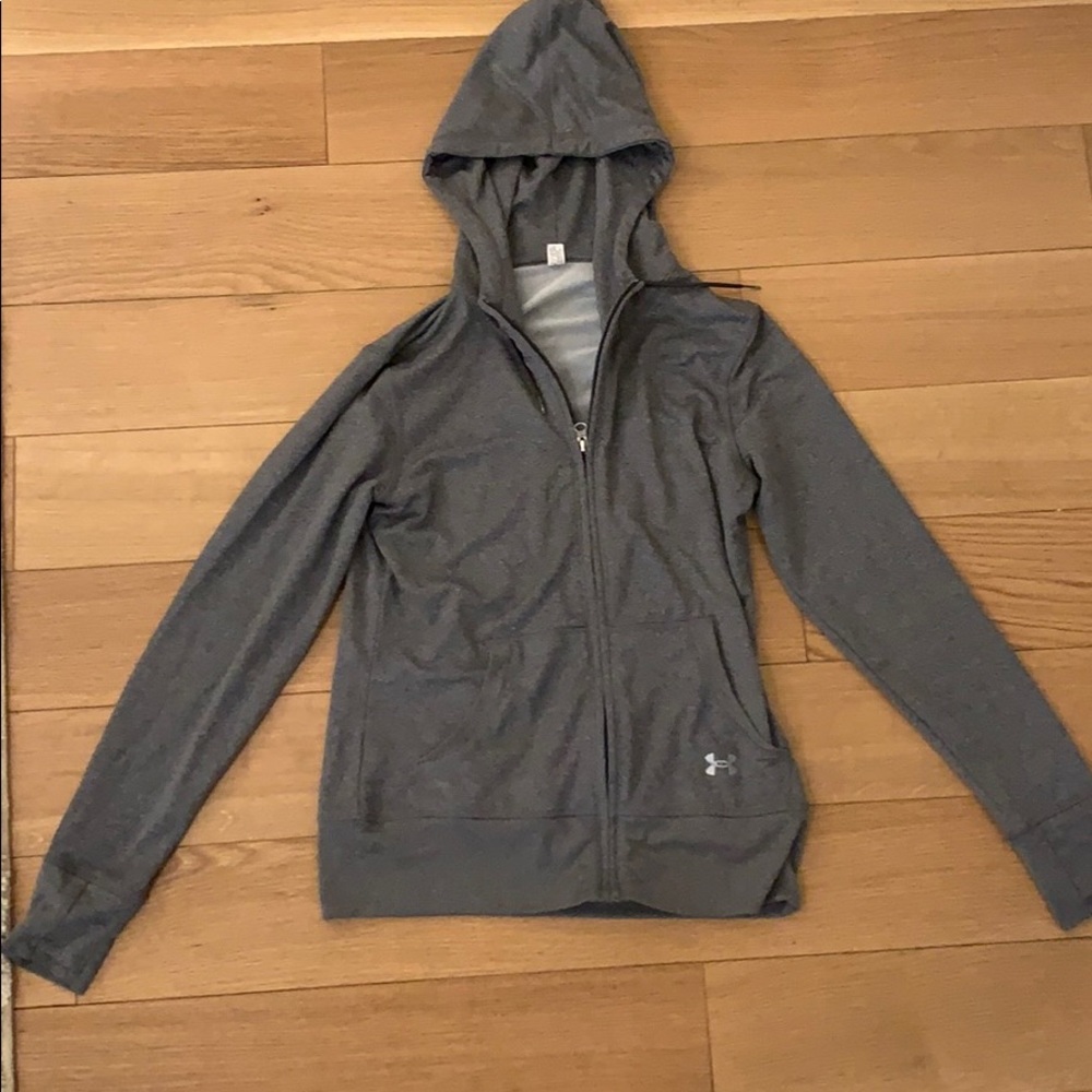 Grey under armor sweatshirt